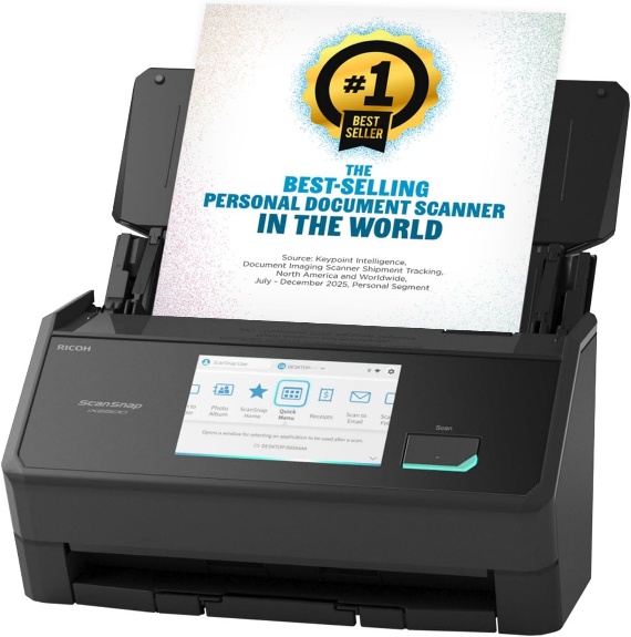 Ricoh ScanSnap iX2500 — Wi-Fi + USB · 100-sheet feeder product image